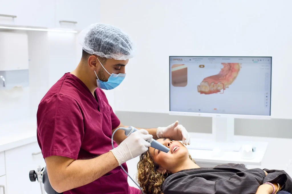 Empreinte optique réalisée avec une caméra intra-orale